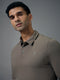 Men Solid Slim Fit Polo T-shirt with COTFLEX