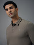 Men Solid Slim Fit Polo T-shirt with COTFLEX
