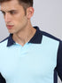 Men Colorblock Slim Fit Polo T-shirt with TECHNO COOL+