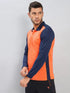 Men Colorblock Slim Fit Polo T-shirt with TECHNO COOL+