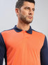 Men Colorblock Slim Fit Polo T-shirt with TECHNO COOL+