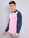 Men Colorblock Slim Fit Polo T-shirt with TECHNO COOL+