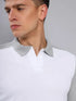 Men Colorblock Slim Fit Polo T-shirt with TECHNO COOL+