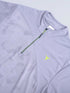 Men Self Design Slim Fit Mock Neck T-shirt with VENTMESH