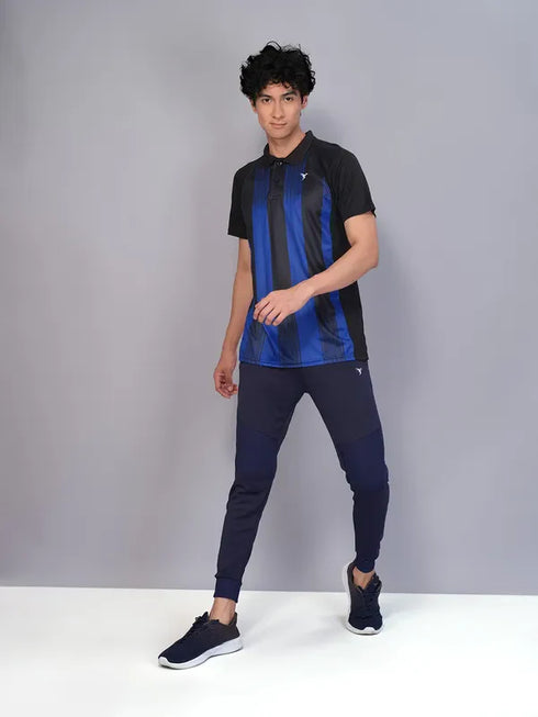 Men Printed Slim Fit Polo T-shirt with TECHNO COOL+