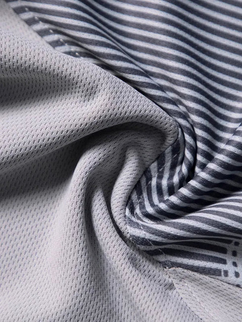 Men Printed Slim Fit Polo T-shirt with TECHNO COOL+