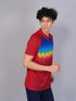 Men Printed Slim Fit Polo T-shirt with TECHNO COOL+