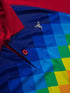 Men Printed Slim Fit Polo T-shirt with TECHNO COOL+