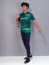 Men Printed Slim Fit Polo T-shirt with TECHNO COOL+