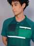 Men Printed Slim Fit Polo T-shirt with TECHNO COOL+