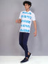 Men Printed Slim Fit Polo T-shirt with TECHNO COOL+