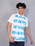Men Printed Slim Fit Polo T-shirt with TECHNO COOL+