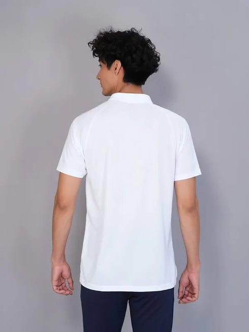 Men Printed Slim Fit Polo T-shirt with TECHNO COOL+