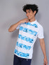 Men Printed Slim Fit Polo T-shirt with TECHNO COOL+