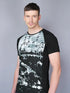 Men Stripe Slim Fit Crew Neck T-shirt with TECHNO COOL