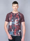 Men Stripe Slim Fit Crew Neck T-shirt with TECHNO COOL