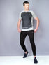 Men Stripe Slim Fit Crew Neck T-shirt with TECHNO COOL