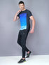 Men Stripe Slim Fit Crew Neck T-shirt with TECHNO COOL