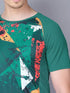 Men Stripe Slim Fit Crew Neck T-shirt with TECHNO COOL