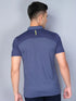 Men Melange Slim Fit Polo T-shirt with DOUBLE COOL