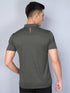 Men Melange Slim Fit Polo T-shirt with DOUBLE COOL