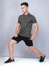Men Melange Slim Fit Polo T-shirt with DOUBLE COOL