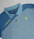 Men Melange Slim Fit Polo T-shirt with DOUBLE COOL