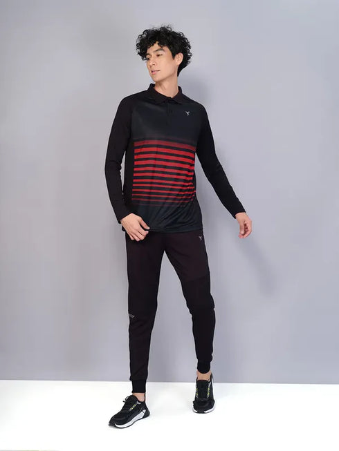 Men Colorblock Slim Fit Polo T-shirt with TECHNO GUARD