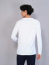Men Geometric Slim Fit Crew Neck T-shirt with TECHNO COOL