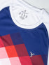 Men Geometric Slim Fit Crew Neck T-shirt with TECHNO COOL