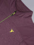 Men Melange Slim Fit Mock Neck T-shirt with DOUBLE COOL