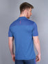 Men Melange Slim Fit Mock Neck T-shirt with DOUBLE COOL