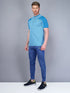 Men Melange Slim Fit Mock Neck T-shirt with DOUBLE COOL