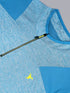 Men Melange Slim Fit Mock Neck T-shirt with DOUBLE COOL
