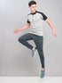 Men Colorblock Slim Fit Mock Neck T-shirt with TECHNO COOL+