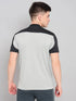 Men Colorblock Slim Fit Mock Neck T-shirt with TECHNO COOL+