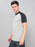 Men Colorblock Slim Fit Mock Neck T-shirt with TECHNO COOL+