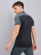 Men Colorblock Slim Fit Mock Neck T-shirt with TECHNO COOL+