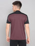Men Colorblock Slim Fit Mock Neck T-shirt with TECHNO COOL+