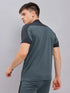 Men Colorblock Slim Fit Mock Neck T-shirt with TECHNO COOL+