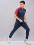 Men Colorblock Slim Fit Mock Neck T-shirt with TECHNO COOL+