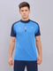 Men Colorblock Slim Fit Mock Neck T-shirt with TECHNO COOL+