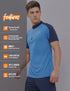Men Colorblock Slim Fit Mock Neck T-shirt with TECHNO COOL+