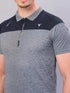 Men Melange Slim Fit Polo T-shirt with DOUBLE COOL