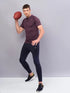 Men Melange Slim Fit Polo T-shirt with DOUBLE COOL