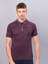 Men Melange Slim Fit Polo T-shirt with DOUBLE COOL