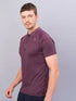 Men Melange Slim Fit Polo T-shirt with DOUBLE COOL