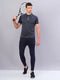 Men Melange Slim Fit Polo T-shirt with DOUBLE COOL