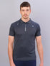 Men Melange Slim Fit Polo T-shirt with DOUBLE COOL