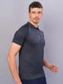 Men Melange Slim Fit Polo T-shirt with DOUBLE COOL